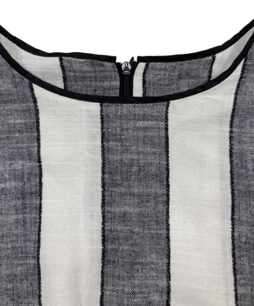 LIVETART（リヴェタート）LIVETART (リヴェタート) ストライプワンピース グレー サイズ:Freeの古着・服飾アイテム