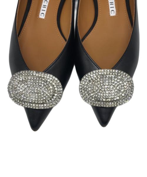 Pippichic（ピッピシック）Pippichic (ピッピシック) JWL フラットシューズ ブラック サイズ:36の古着・服飾アイテム