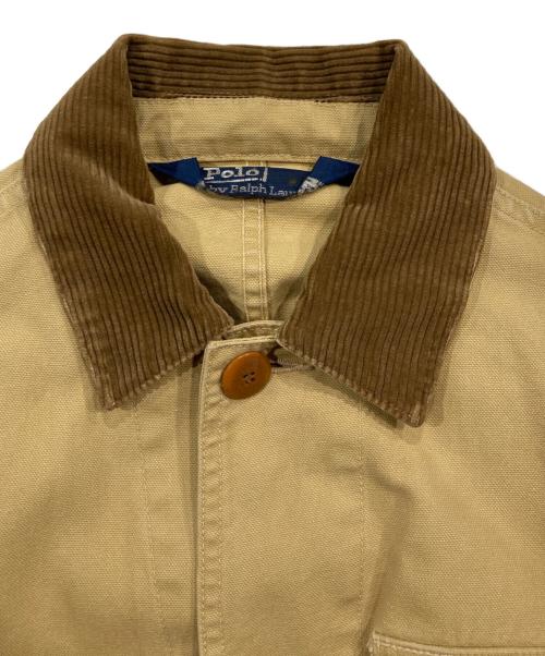 POLO RALPH LAUREN（ポロ・ラルフローレン）POLO RALPH LAUREN (ポロ・ラルフローレン) ハンティングジャケット ベージュ×ブラック サイズ:Sの古着・服飾アイテム