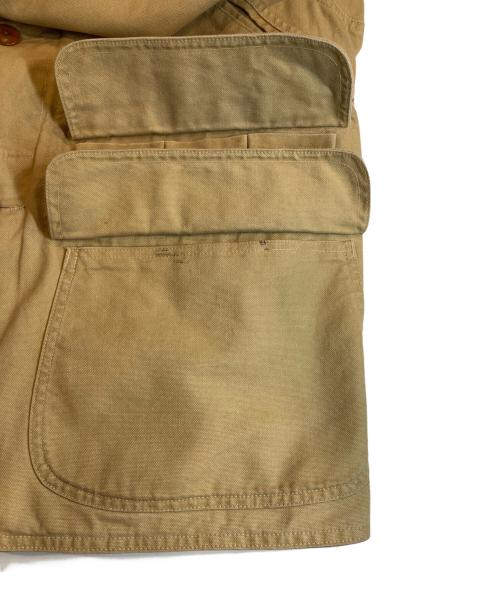 POLO RALPH LAUREN（ポロ・ラルフローレン）POLO RALPH LAUREN (ポロ・ラルフローレン) ハンティングジャケット ベージュ×ブラック サイズ:Sの古着・服飾アイテム