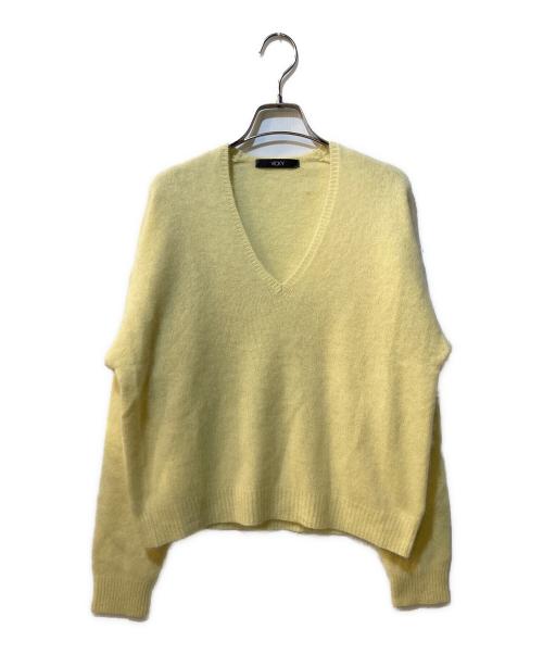 VICKY（ビッキー）VICKY (ビッキー) ヘアリーVネックニット イエロー サイズ:M 未使用品の古着・服飾アイテム