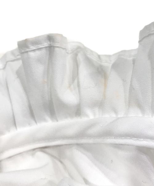 Spick and Span（スピック＆スパン）Spick and Span (スピックアンドスパン) コットンブロードタックフリルブラウス ホワイト サイズ:Freeの古着・服飾アイテム