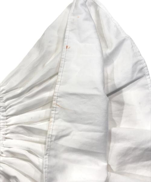 Spick and Span（スピック＆スパン）Spick and Span (スピックアンドスパン) コットンブロードタックフリルブラウス ホワイト サイズ:Freeの古着・服飾アイテム