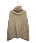 BATONER×SALON adam et rope'バトナ―×サロンアダムエロペ）の古着「TURTLE NECK KNIT」｜ベージュ