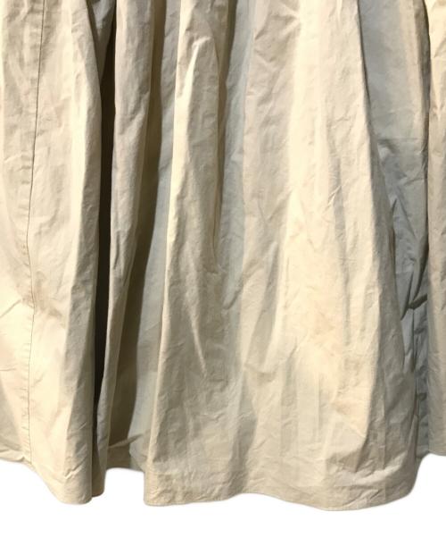 HUIS（ハウス）HUIS (ハウス) ダウンプルーフコットンロングスカート ベージュ サイズ:Freeの古着・服飾アイテム