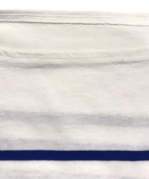 journal standard luxe（ジャーナルスタンダード ラックス）journal standard luxe (ジャーナルスタンダード ラックス) パネルボーダー ボートネックプルオーバー ブルー サイズ:Freeの古着・服飾アイテム