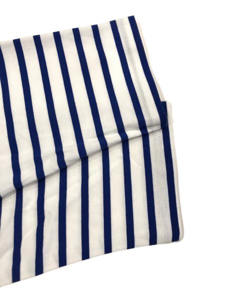 journal standard luxe（ジャーナルスタンダード ラックス）journal standard luxe (ジャーナルスタンダード ラックス) パネルボーダー ボートネックプルオーバー ブルー サイズ:Freeの古着・服飾アイテム