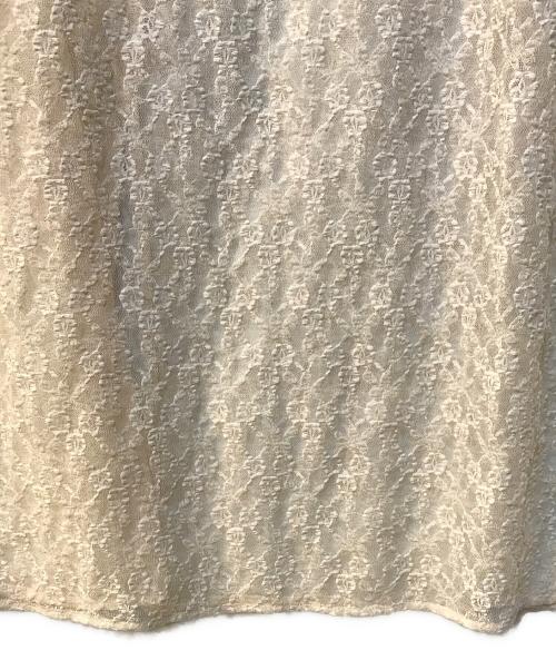 Spick and Span（スピック＆スパン）Spick and Span (スピックアンドスパン) フレアレーススカート ベージュ サイズ:Free 未使用品の古着・服飾アイテム