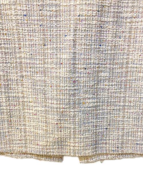 stola.（ストラ）stola. (ストラ) ミックスカラーツイードタイトスカート ホワイト サイズ:40の古着・服飾アイテム