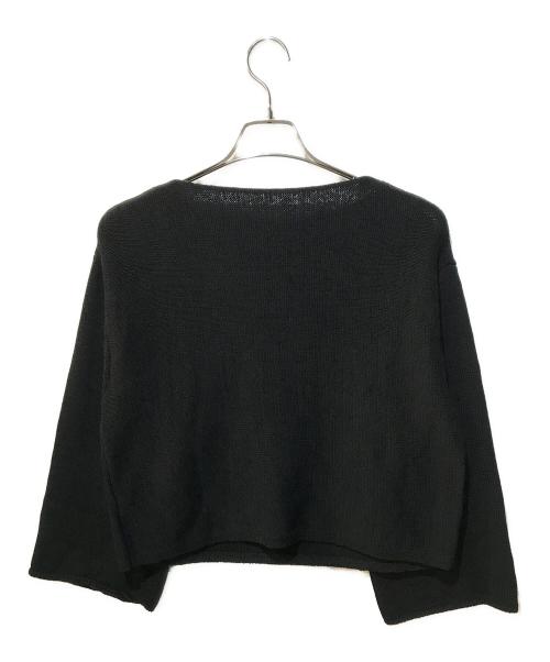 Plage（プラージュ）Plage (プラージュ) テープヤーン ヨコアミボートネックニット ブラック サイズ:Freeの古着・服飾アイテム