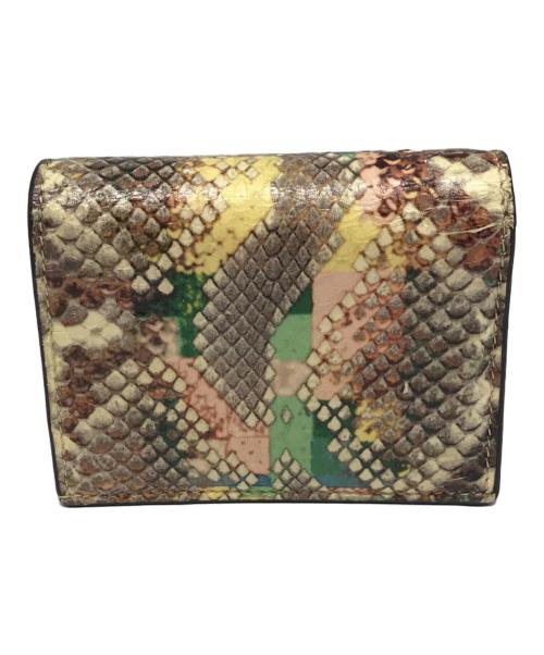 JIMMY CHOO（ジミーチュウ）JIMMY CHOO (ジミーチュウ) JCロゴ付き グロッシーレインボーエラフ・ウォレット マルチカラーの古着・服飾アイテム