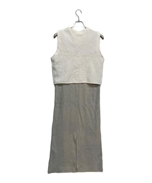 Mystrada（マイストラーダ）Mystrada (マイストラーダ) カットワンピ×フリンジジレSET ホワイト サイズ:38の古着・服飾アイテム