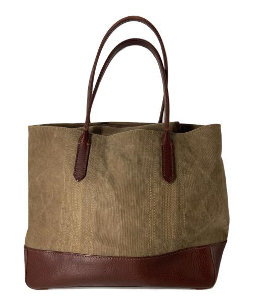 genten（ゲンテン）genten (ゲンテン) ミモザベーシックトートバッグ ブラウンの古着・服飾アイテム