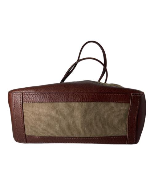 genten（ゲンテン）genten (ゲンテン) ミモザベーシックトートバッグ ブラウンの古着・服飾アイテム