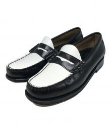 G.H.BASS（ジーエイチバス）の古着「ローファー」｜ホワイト×ブラック