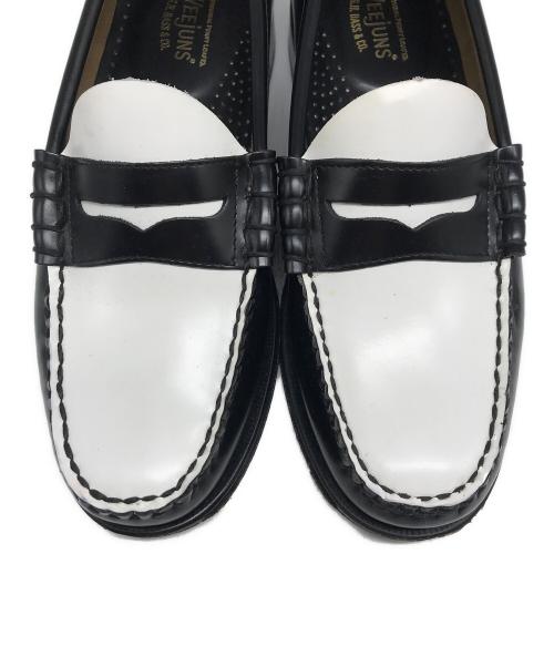 G.H.BASS（ジーエイチバス）G.H.BASS (ジーエイチバス) ローファー ホワイト×ブラック サイズ:UK6の古着・服飾アイテム