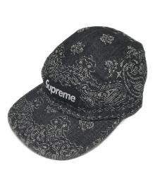 SUPREME（シュプリーム）の古着「Bandana Jacquard Denim Camp Cap」｜ブラック