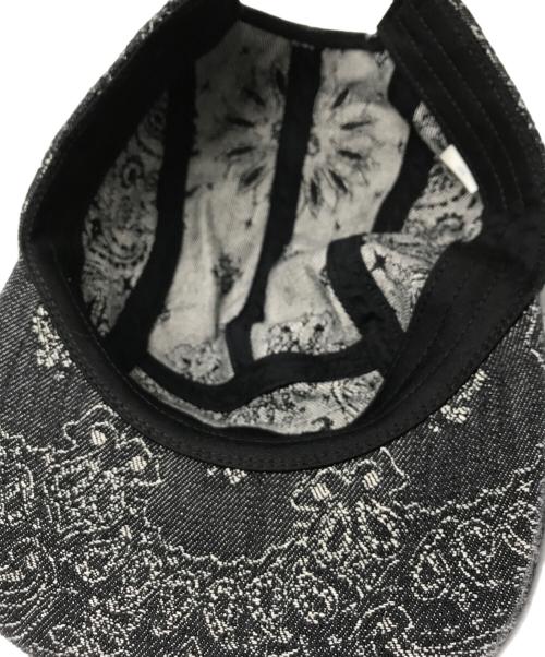 SUPREME（シュプリーム）SUPREME (シュプリーム) Bandana Jacquard Denim Camp Cap ブラック サイズ:ONE SIZE（58cm)の古着・服飾アイテム