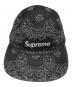 SUPREME (シュプリーム) Bandana Jacquard Denim Camp Cap ブラック サイズ:ONE SIZE（58cm)：11000円