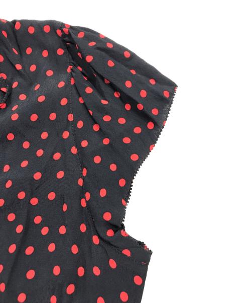 Rouje（ルージュ）Rouje (ルージュ) ドットワンピース ブラック サイズ:40の古着・服飾アイテム