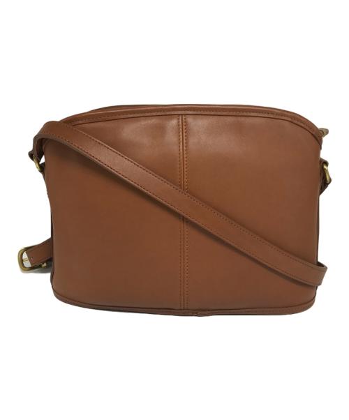 COACH（コーチ）COACH (コーチ) レザーショルダーバッグ ブラウンの古着・服飾アイテム