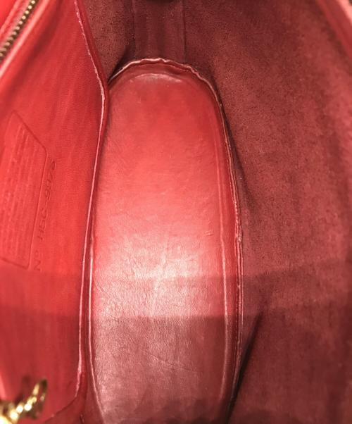 COACH（コーチ）COACH (コーチ) レザーショルダーバッグ レッドの古着・服飾アイテム