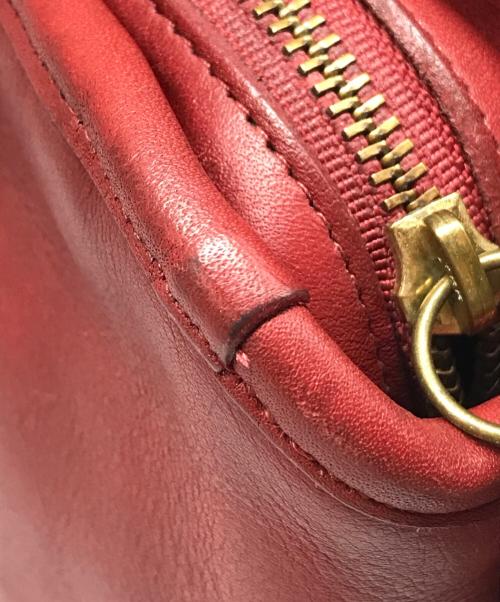 COACH（コーチ）COACH (コーチ) レザーショルダーバッグ レッドの古着・服飾アイテム