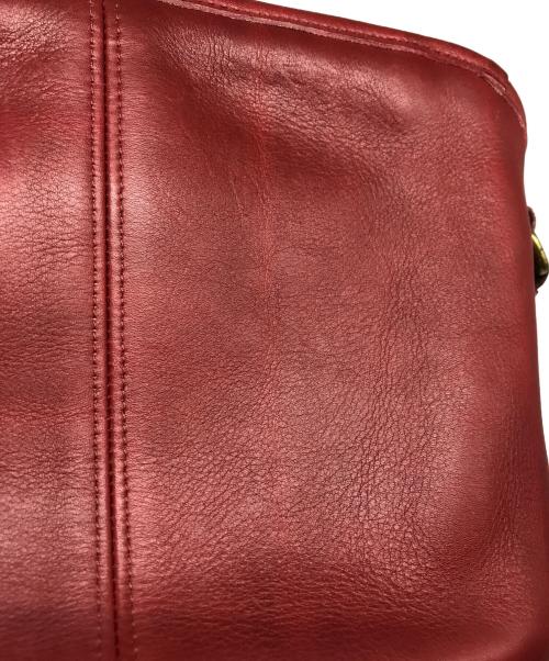 COACH（コーチ）COACH (コーチ) レザーショルダーバッグ レッドの古着・服飾アイテム