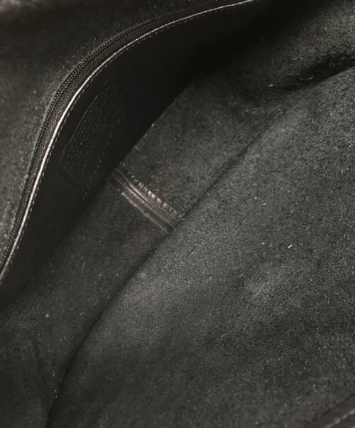 COACH（コーチ）COACH (コーチ) レザーショルダーバッグ ブラックの古着・服飾アイテム