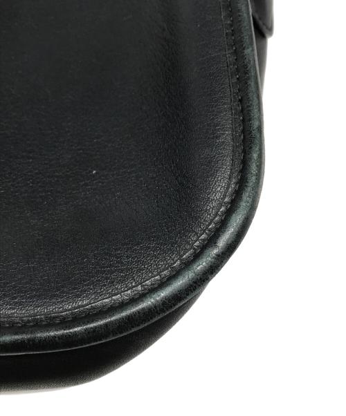 COACH（コーチ）COACH (コーチ) レザーショルダーバッグ ブラックの古着・服飾アイテム