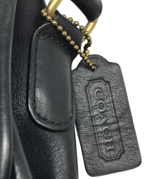 COACH（コーチ）COACH (コーチ) レザーショルダーバッグ ブラックの古着・服飾アイテム