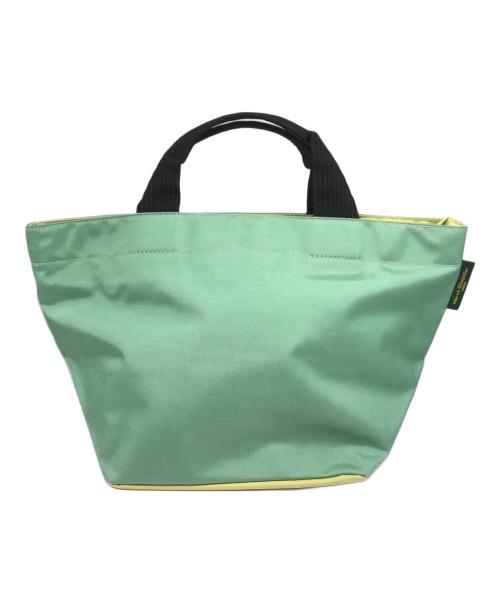 Herve Chapelier（エルベシャプリエ）Herve Chapelier (エルベシャプリエ) 舟形トートバッグ グリーン×イエローの古着・服飾アイテム