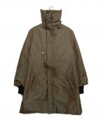 yohji yamamoto+noirヨウジヤマモトプリュスノアール）の古着「ダウンコート」｜オリーブ