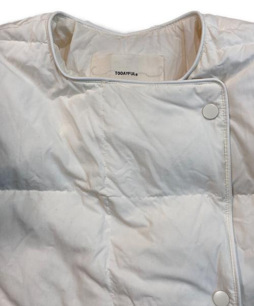 TODAYFUL（トゥデイフル）TODAYFUL (トゥデイフル) キル ティング ダウン コート ホワイト サイズ:36の古着・服飾アイテム