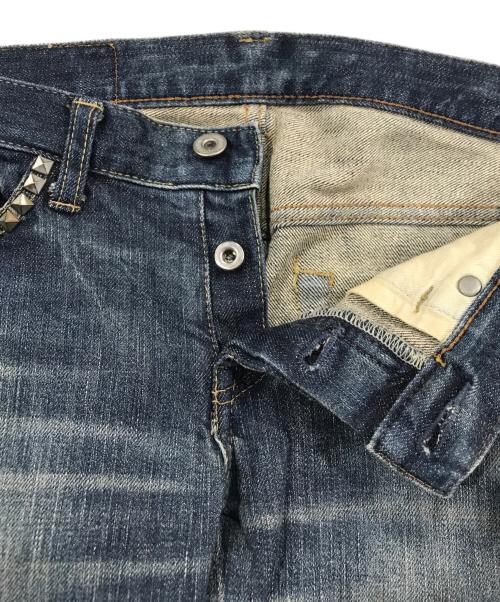 hysterics（ヒステリックス）hysterics (ヒステリックス) ブーツカットスタッズパンツ インディゴ サイズ:XXSの古着・服飾アイテム