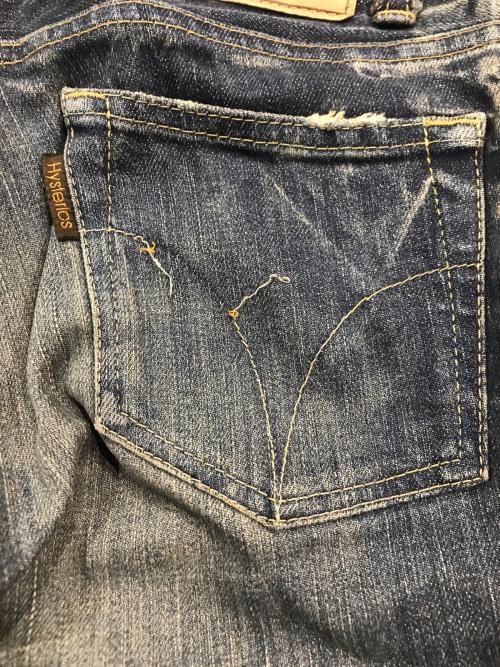 hysterics（ヒステリックス）hysterics (ヒステリックス) ブーツカットスタッズパンツ インディゴ サイズ:XXSの古着・服飾アイテム