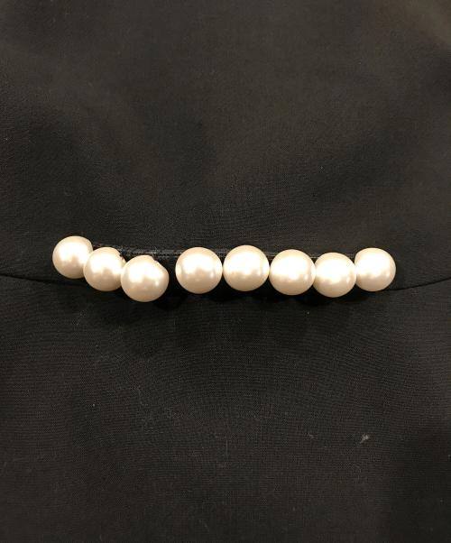 YOKO CHAN（ヨーコチャン）YOKO CHAN (ヨーコチャン) パールフレアドレス ブラック サイズ:38の古着・服飾アイテム