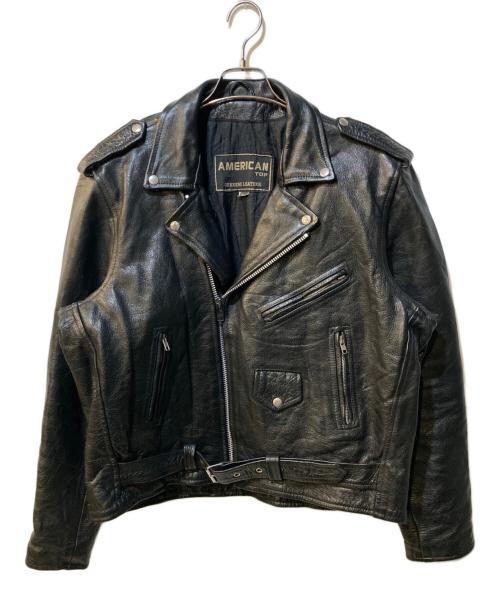 echtes leder（エヒテス レーダァ）echtes leder (エヒテス レーダァ) ダブルライダースジャケット ブラック サイズ:48の古着・服飾アイテム