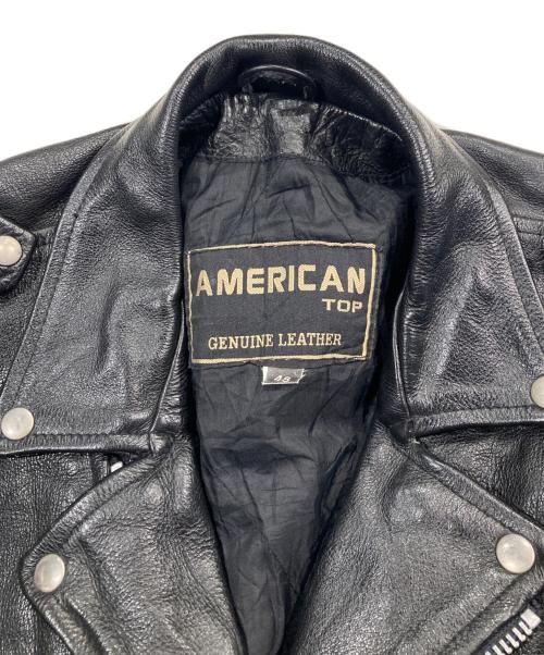 echtes leder（エヒテス レーダァ）echtes leder (エヒテス レーダァ) ダブルライダースジャケット ブラック サイズ:48の古着・服飾アイテム