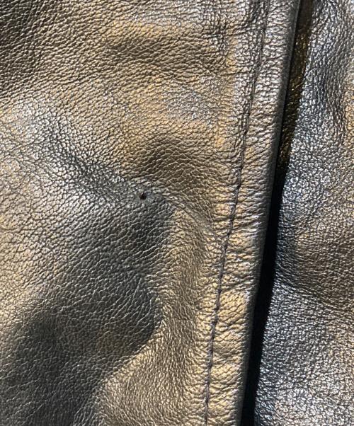 echtes leder（エヒテス レーダァ）echtes leder (エヒテス レーダァ) ダブルライダースジャケット ブラック サイズ:48の古着・服飾アイテム