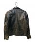echtes leder (エヒテス レーダァ) ダブルライダースジャケット ブラック サイズ:48：8000円