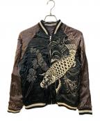 花旅楽団ハナタビガクダン）の古着「リバーシブルスカジャン」｜ブラック