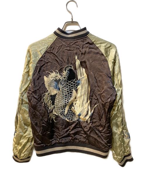 花旅楽団（ハナタビガクダン）花旅楽団 (ハナタビガクダン) リバーシブルスカジャン ブラック サイズ:Mの古着・服飾アイテム