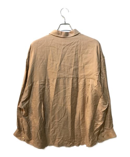 Graphpaper（グラフペーパー）Graphpaper (グラフペーパー) Viscose Regular Collar Big Sleeve Shirt ベージュ サイズ:Freeの古着・服飾アイテム