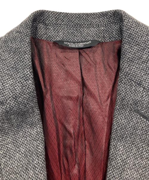 DOLCE & GABBANA（ドルチェ＆ガッバーナ）DOLCE & GABBANA (ドルチェ＆ガッバーナ) ウールテーラードジャケット グレー サイズ:46の古着・服飾アイテム