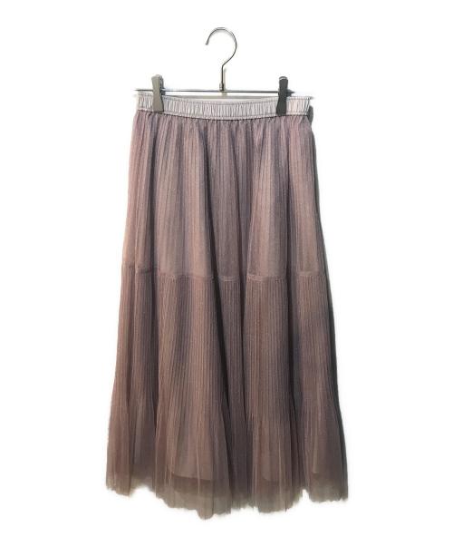 JILL BY JILLSTUART（ジル バイ ジルスチュアート）JILL BY JILLSTUART (ジル バイ ジルスチュアート) ボリュームティアードチュールスカート ピンク サイズ:Freeの古着・服飾アイテム
