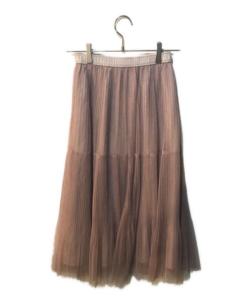 JILL BY JILLSTUART（ジル バイ ジルスチュアート）JILL BY JILLSTUART (ジル バイ ジルスチュアート) ボリュームティアードチュールスカート ピンク サイズ:Freeの古着・服飾アイテム