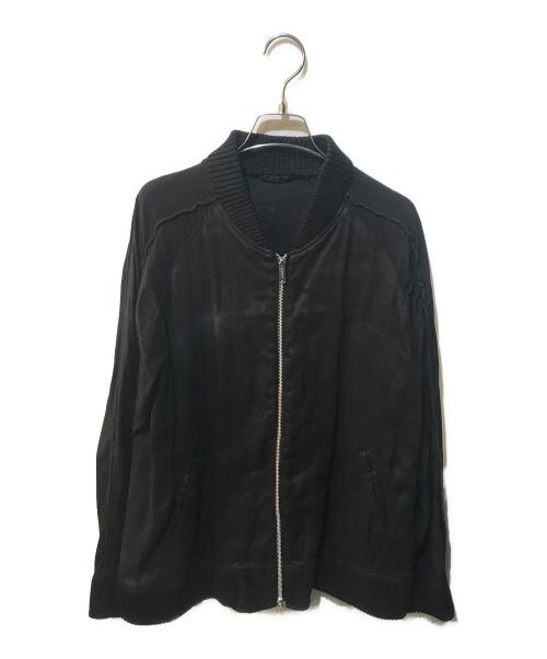 nehanne MIHARA YASUHIRO（ネハン ミハラ ヤスヒロ）nehanne MIHARA YASUHIRO (ネハン ミハラ ヤスヒロ) 麻世妙スーベニアジャケット ブラック サイズ:44の古着・服飾アイテム