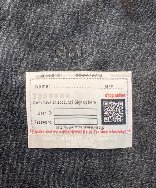 MIHARA YASUHIRO（ミハラヤスヒロ）MIHARA YASUHIRO (ミハラヤスヒロ) Sun faded Like Velour Pants グレー サイズ:44の古着・服飾アイテム