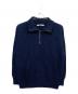 FRAMeWORK（フレームワーク）の古着「ワッフルハーフジッププルオーバー」｜ネイビー